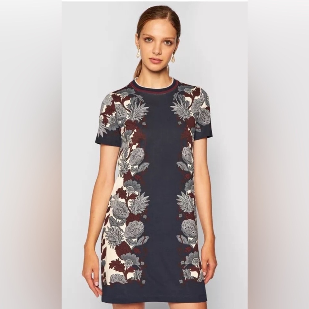 Tory Burch Cotton Floral T-Shirt Dress